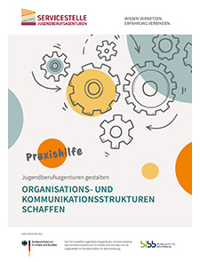 Cover der Praxishilfe "Organisations- und Kommunikationsstrukturen schaffen"