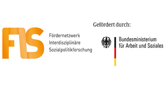 Die Logos der Frdergeber FIS und Bundesministerium fr Arbeit und Soziales